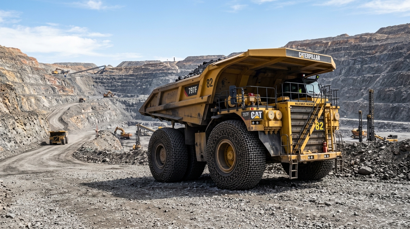 Cadenas Protectoras para Llantas Mineras