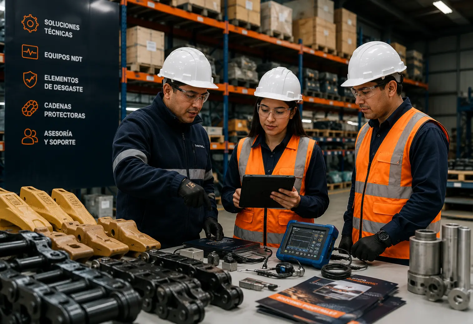 Equipo técnico de RMC INSPECTIA en operación minera